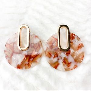 Deco Circle Statement Earrings